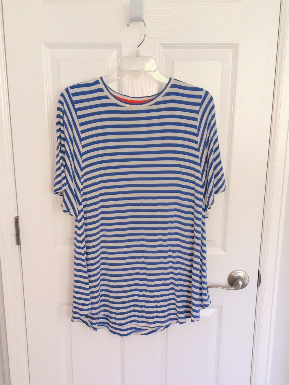 Matilda Jane Sincerely Me Blue & White Striped Top - M